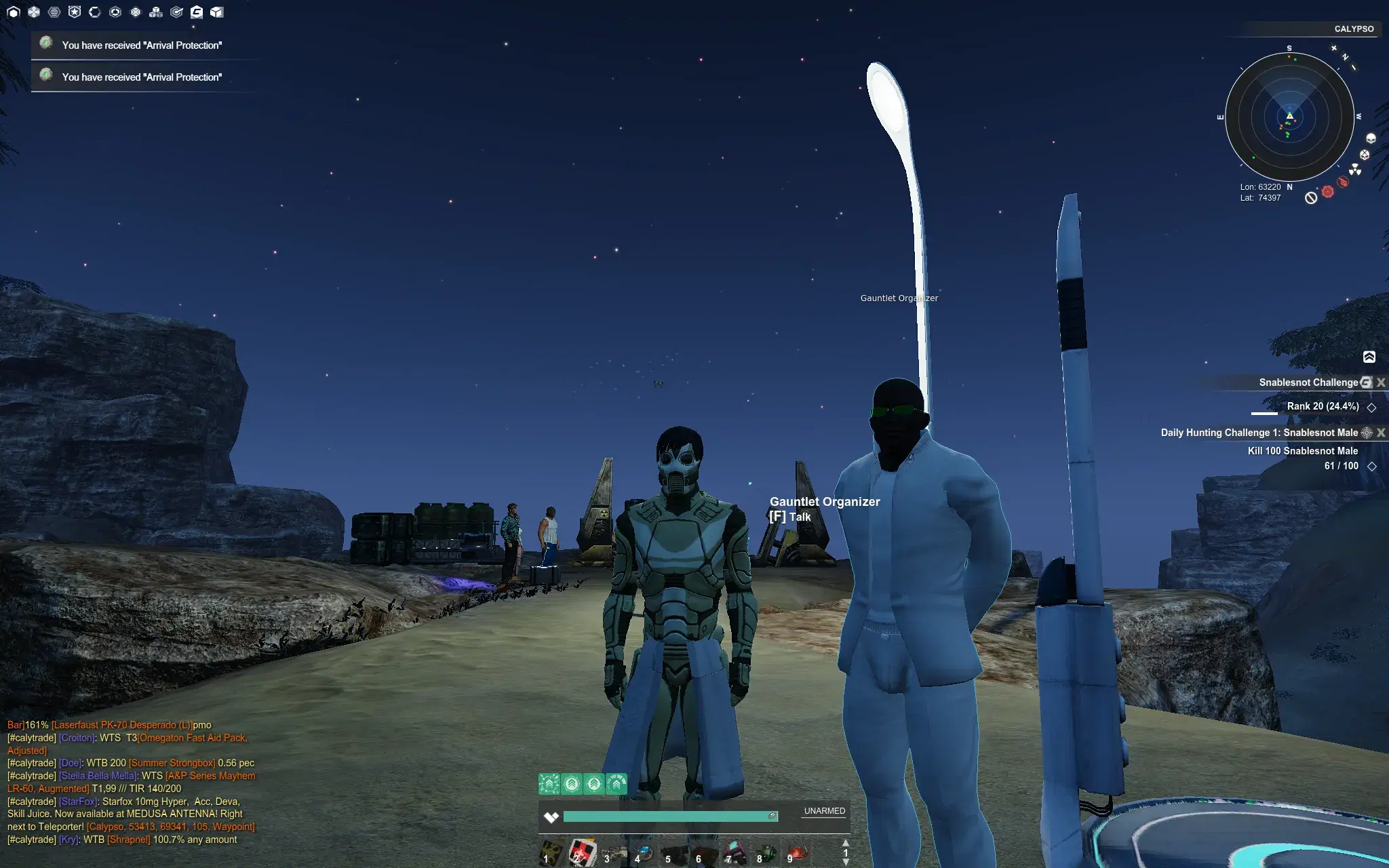 Gauntlet NPC at Camp Icarus