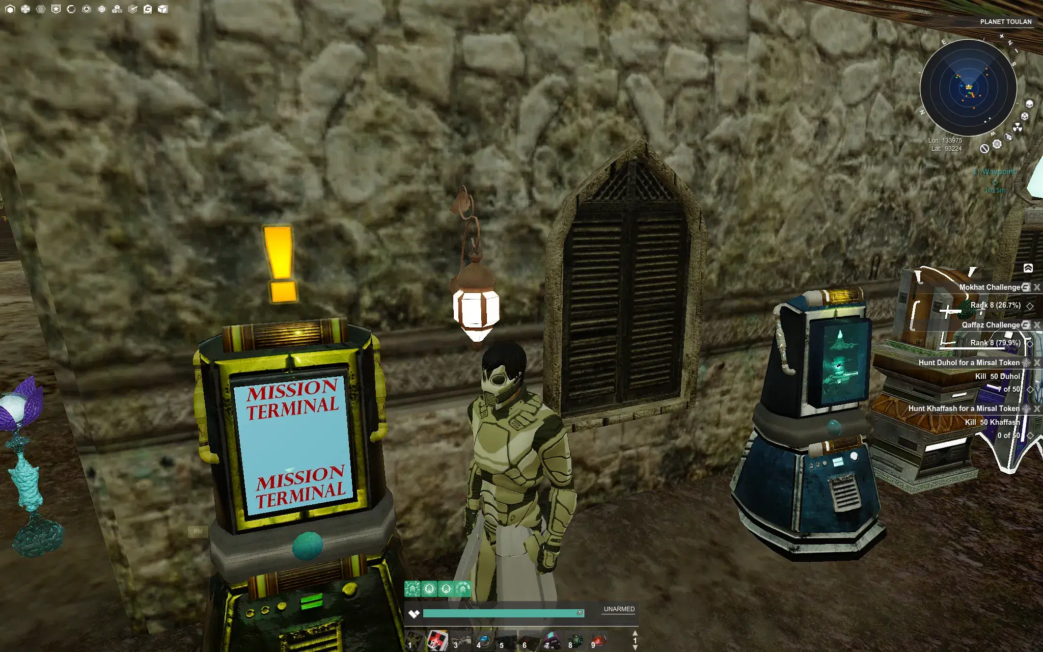 Daily mission terminal in Guardian Village