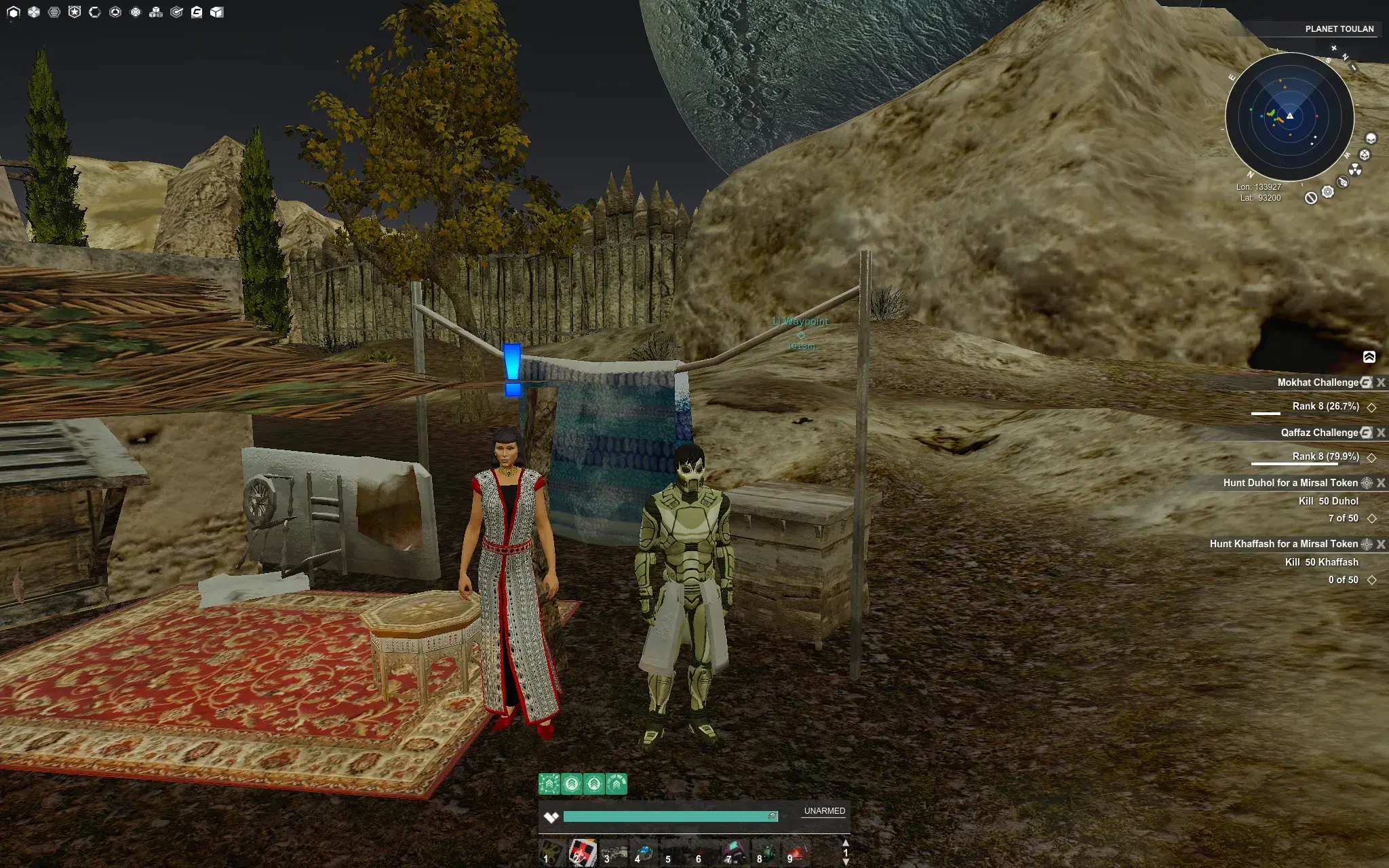 NPC Naria who gives beginner daily missions
