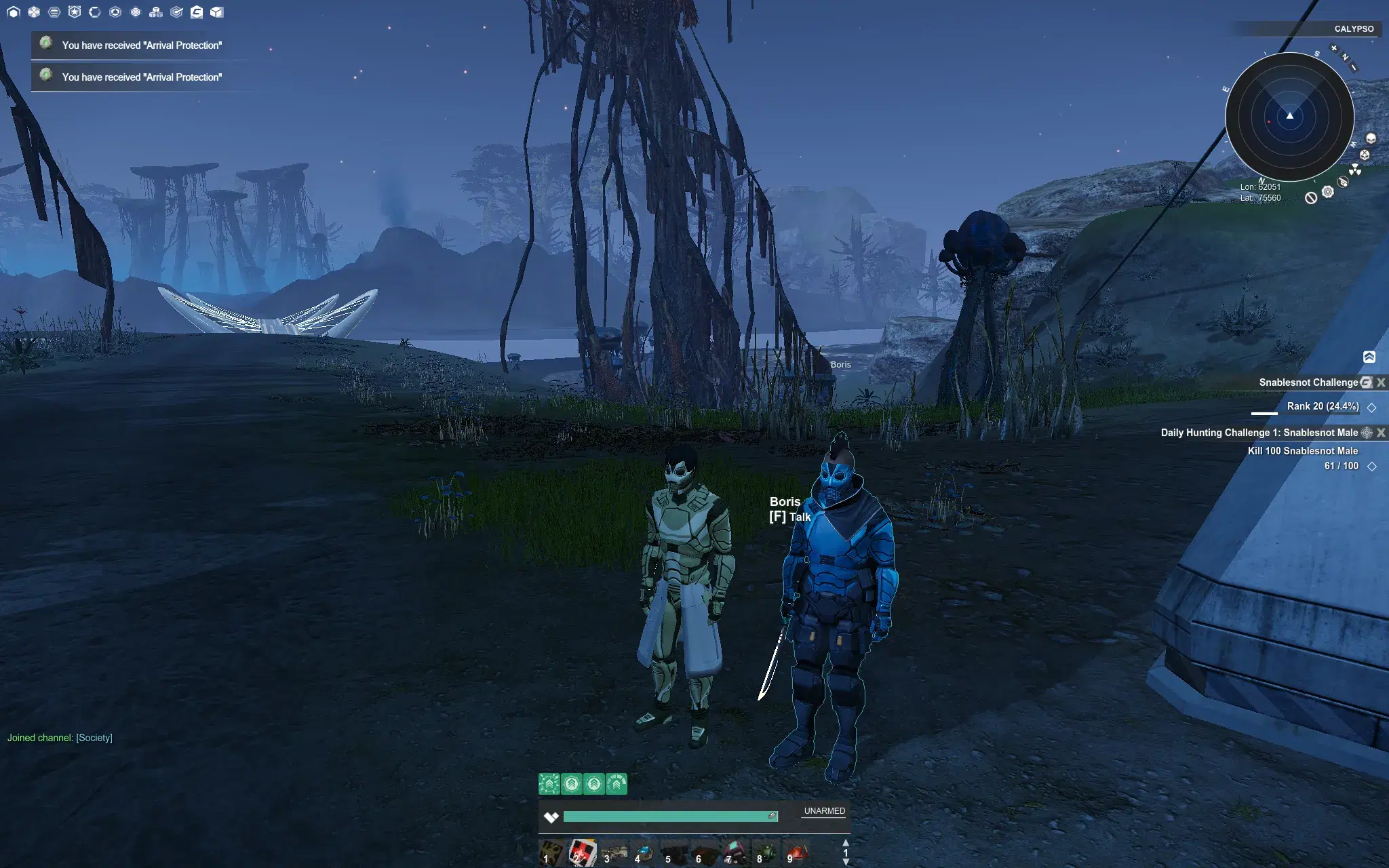 NPC for daily missions in South Swamp