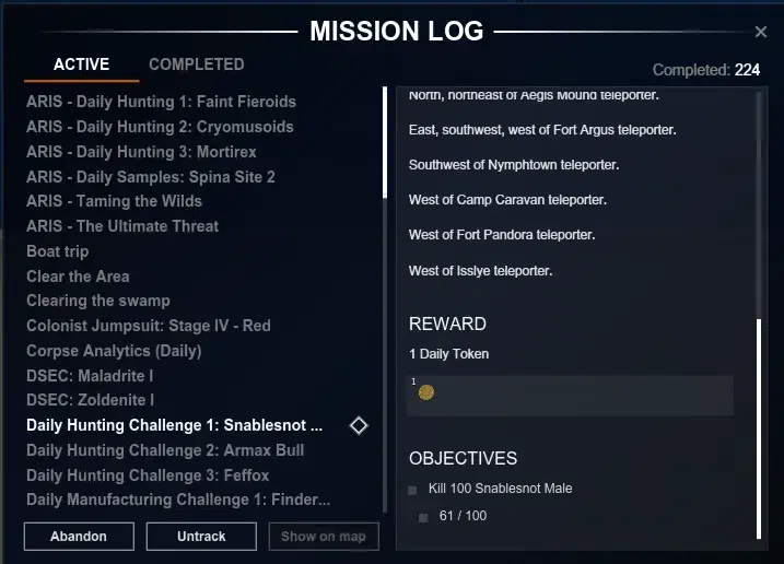Snablesnot hunting mission at Twin Peaks