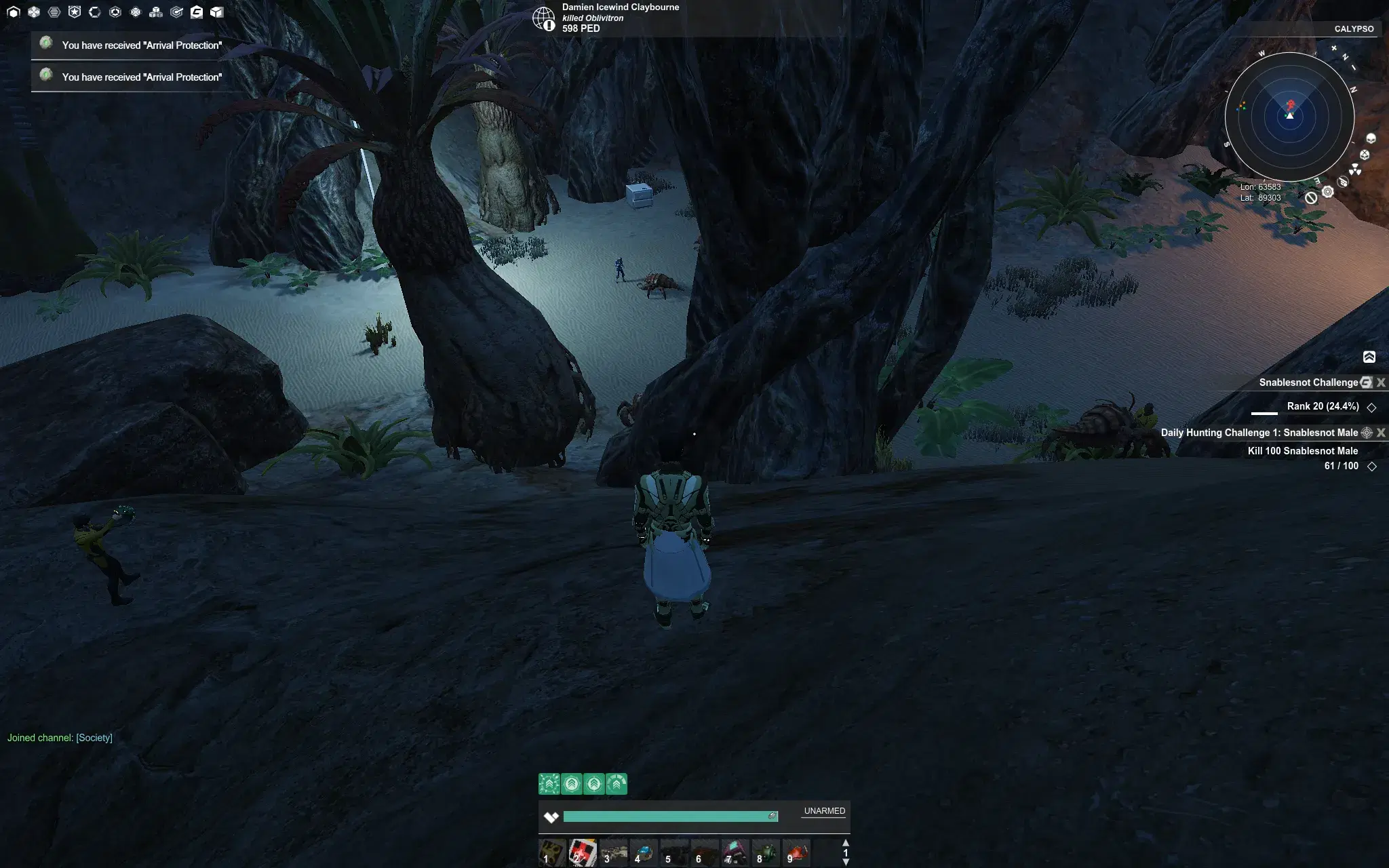 Scavengers swunting Sabakumas in Half Moon Cove
