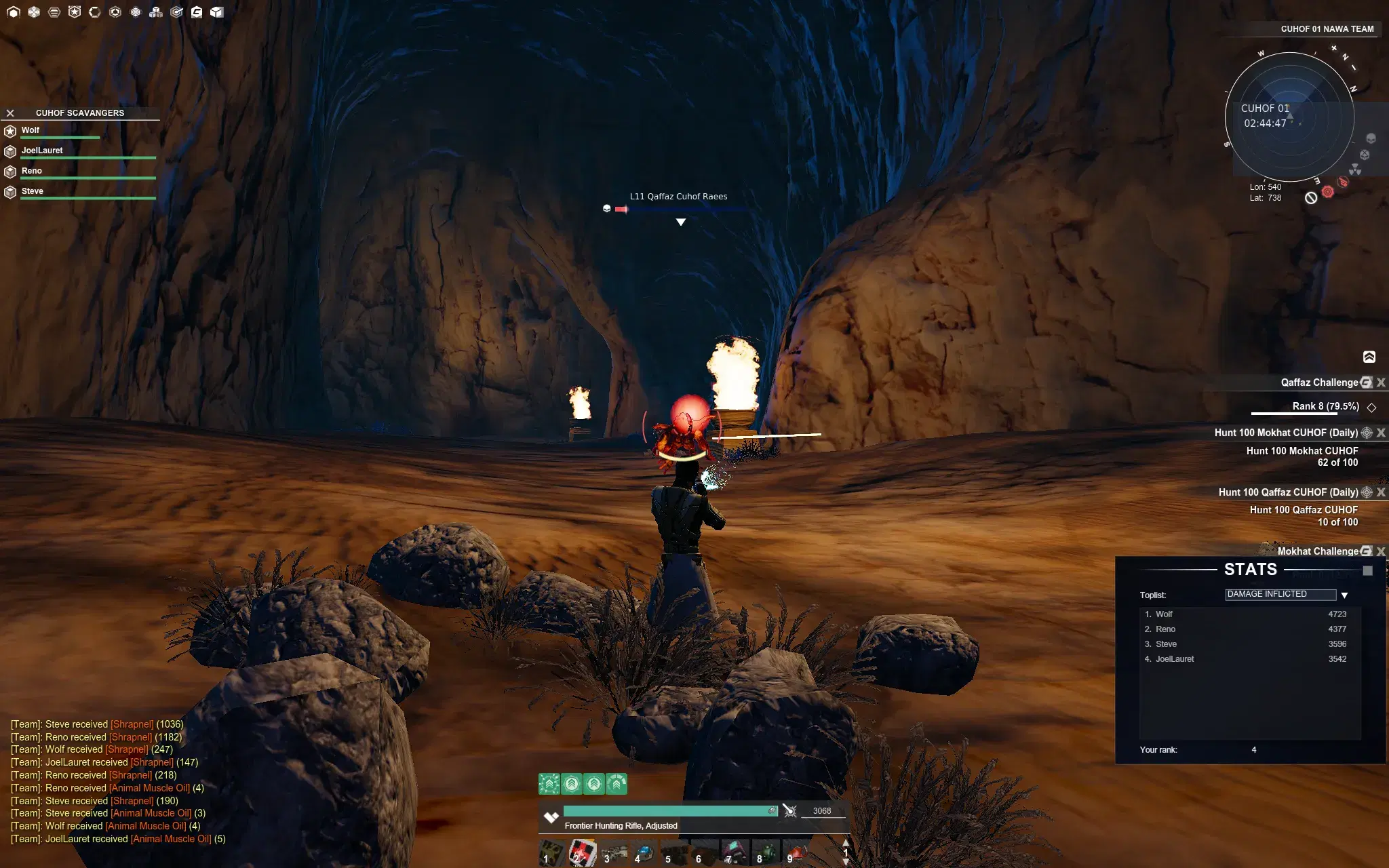 Scavenger crew running CUHOF instance